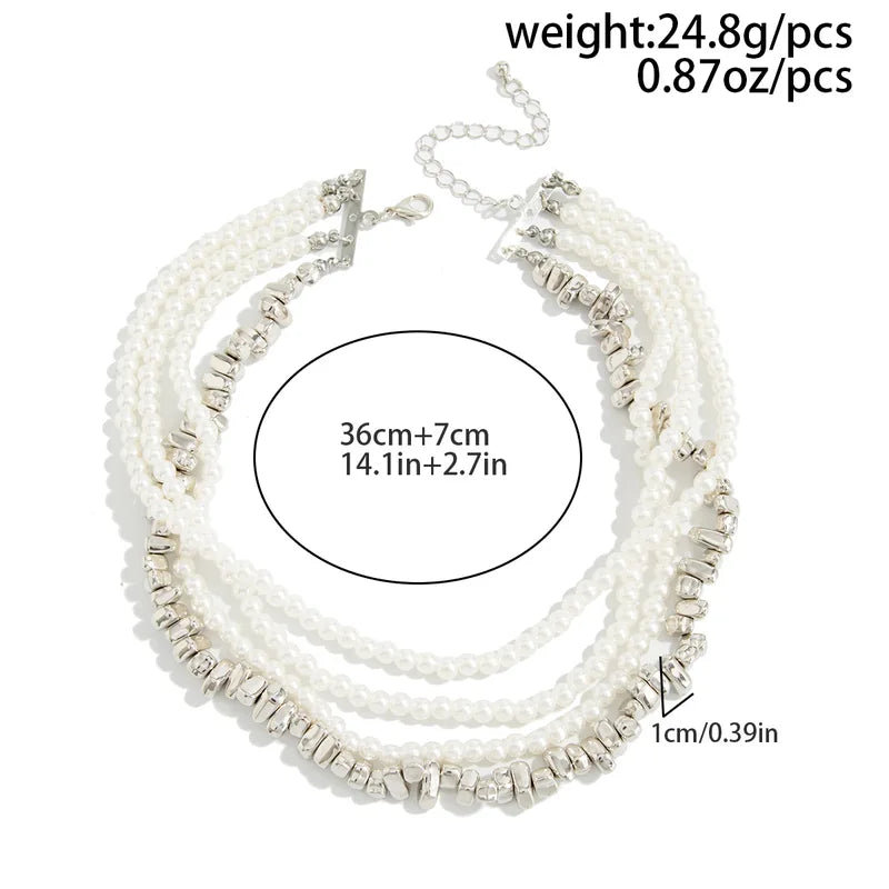 Multilayer Tassel Chain Pendant Necklace for Women Vintage Bridal Jewelry