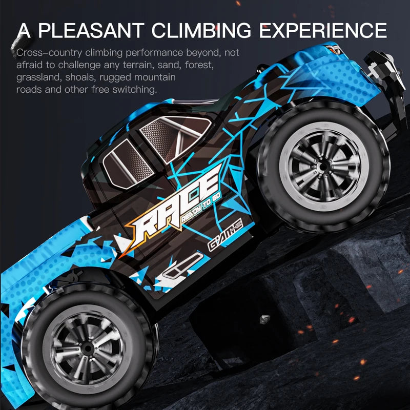 High-Speed 1:16/1:20 Off-Road RC Car with LED Lights and 2WD Climbing Vehicle