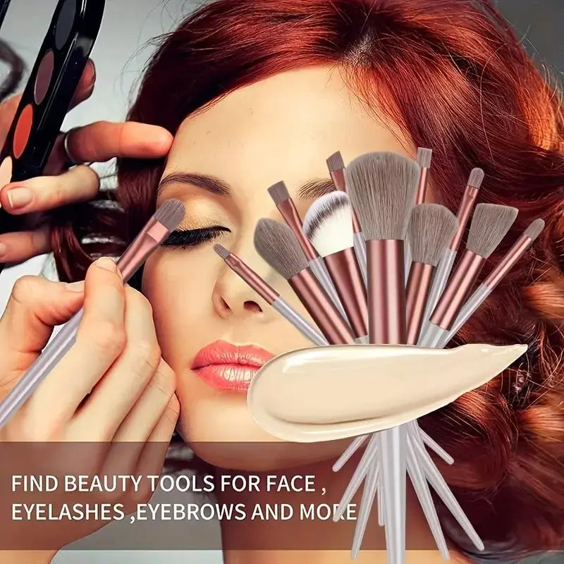 Makeup Brush Set with Soft Fluffy Professional Brushes for Face Eyeshadow Foundation & Blending