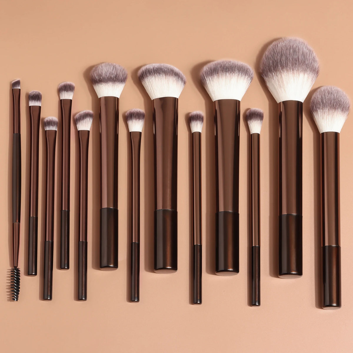 13-Piece Makeup Brush Set for Face Eyeshadow Blush Concealer Foundation Kabuki Blending Tools
