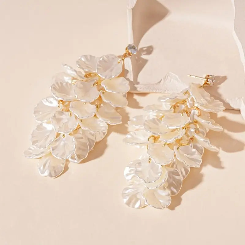 Exquisite Petals Tassel Earrings - Vintage Drop Jewelry for Parties
