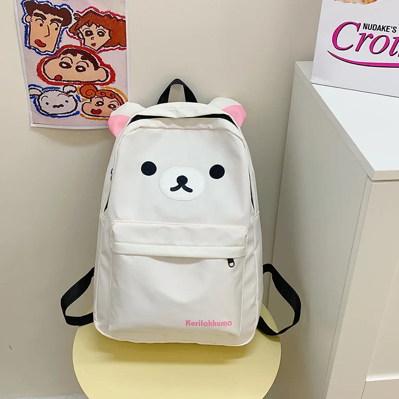 Cute Bear Rilakkuma Large Capacity Anime Cartoon Backpack for Students