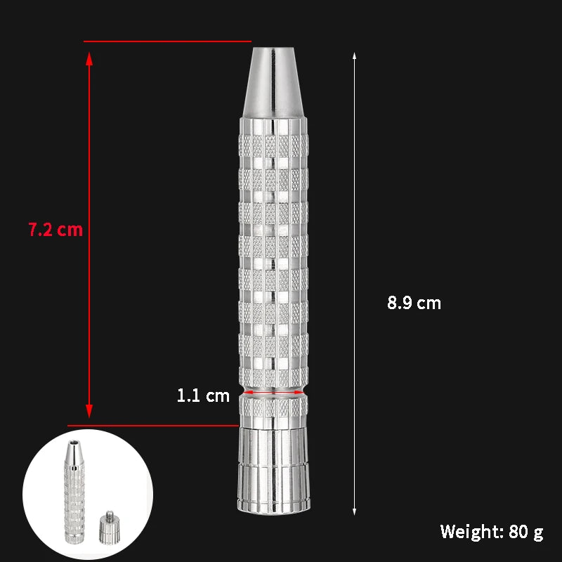 Men's Stainless Steel Double Edge Safety Razor Handle - Manual Shaver Accessory
