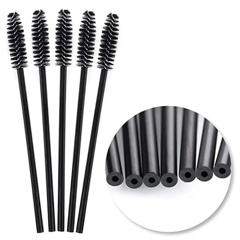 Disposable Eyelash Brushes 50/1000pcs for Extensions & Eyebrow Makeup