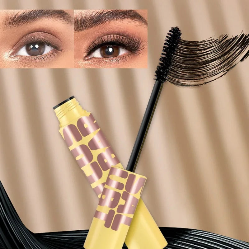Waterproof Lengthening Curling Mascara with Silk Fibers - Black Lash Extension