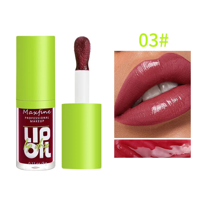 Waterproof Long-Lasting Lip Gloss with Moisturizing Non-Stick Formula - Multiple Colors