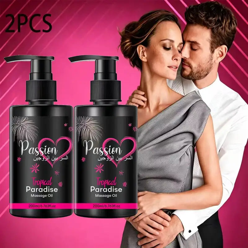 Sensual Body Oil for Couples - Hydrating Massage Oil with Almond & Jojoba