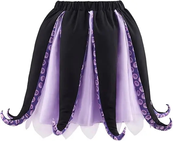 Halloween Ursula Sea Witch Costume Dress with Tentacles for Women