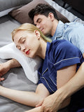 Memory Foam Travel Arched Cuddle Pillow for Couples & Sleep Comfort