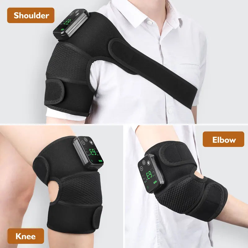 Rechargeable Electric Heating Knee Massager with Vibration & Adjustable Heat