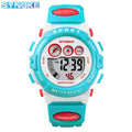 Kids Sport Digital Watch Waterproof Children's Watch with Colorful Band