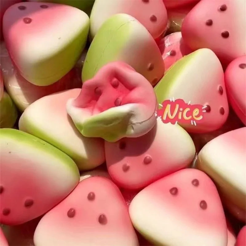 Watermelon Squishy Toy Stress Relief Fidget Toy for Anxiety and Desk Decor