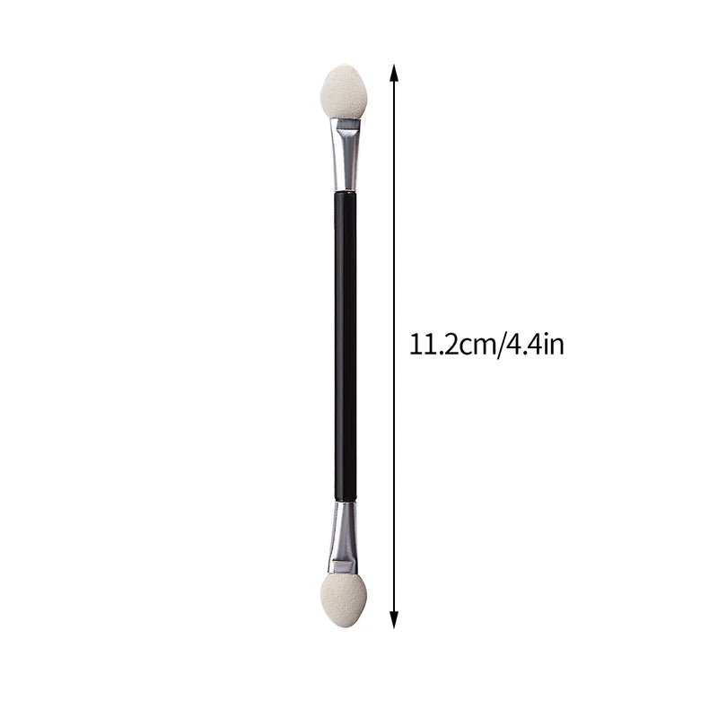 Professional Double-Head Eyeshadow Applicator Set - Mini Makeup Sponge & Brush