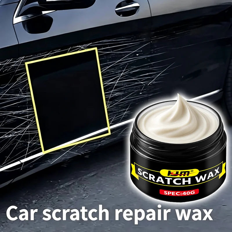 Car Scratch Remover Wax - Auto Paint Repair Polish with Sponge, 40g