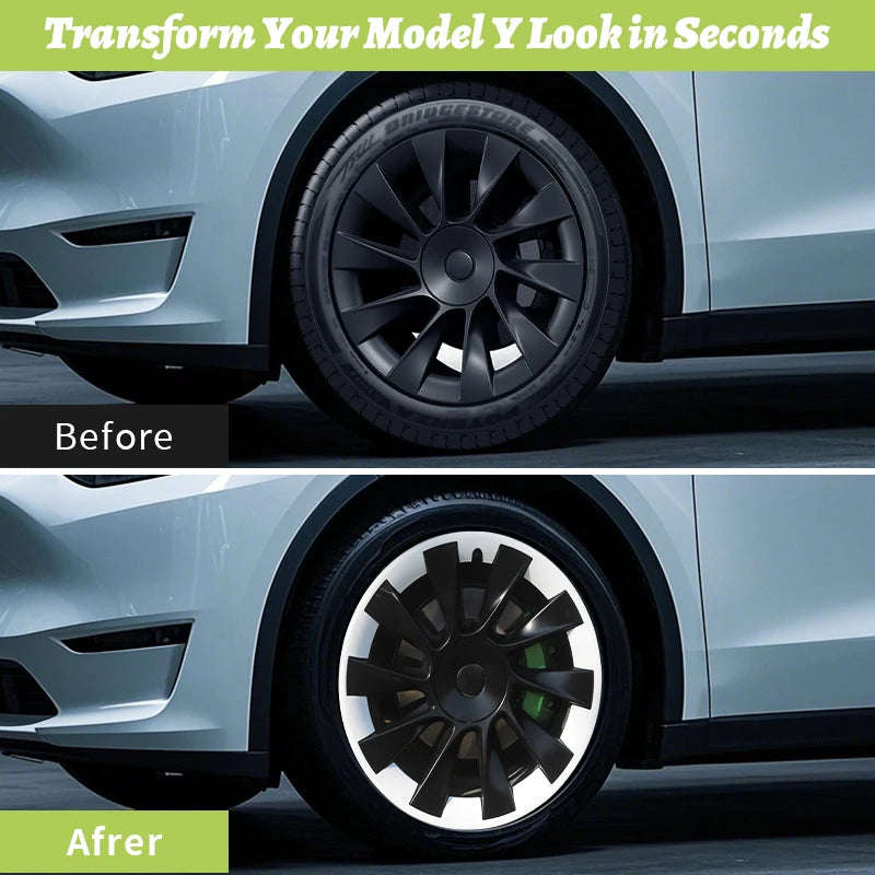 20-Inch Wheel Hub Ring Protection Cover for Tesla Model Y 2020-2024 - Full Rim Design
