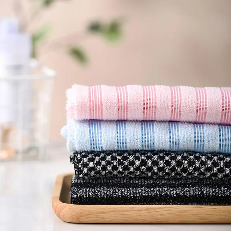 Exfoliating Body Wash Cloth Towel Bath Scrubber Full Body Exfoliator