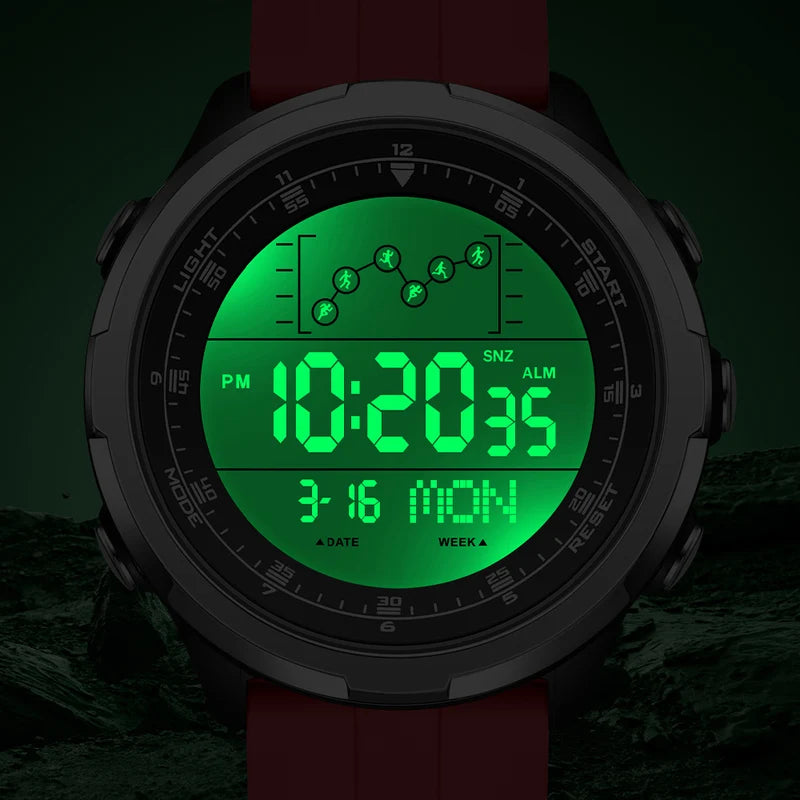 Men's Digital Sports Watch Waterproof Military Alarm Stopwatch Quartz Wristwatch