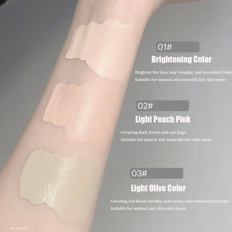 Moisturizing Liquid Contouring Concealer Cream - Waterproof, Long-lasting, Acne & Dark Circle Coverage