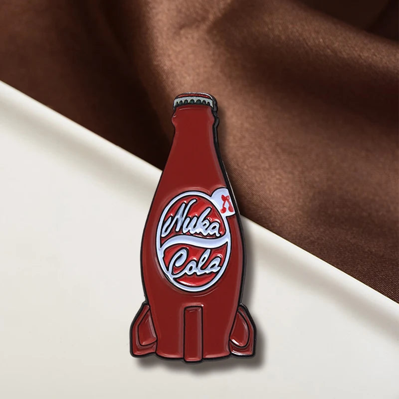 Game Elements Brooch Cola Logo Bottle Badge Enamel Pin Collectible Accessories
