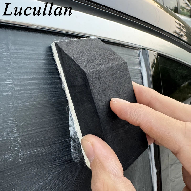 Car Windshield Oil Film Removal Brush Wool Glass Polishing Sponge