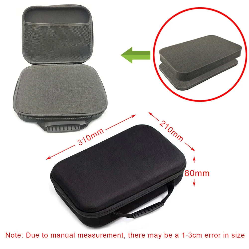 Hard Storage Case DIY Foam Travel Zipper Bag for Outdoor Tools & Camera Equipment