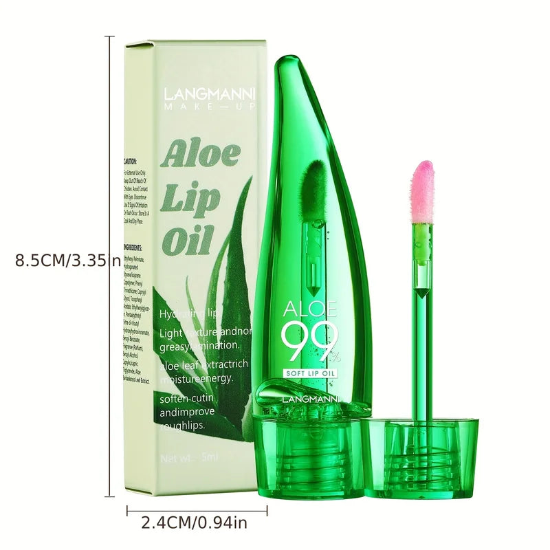 Aloe Vera Lip Oil with Moisturizing and Nourishing Properties - Colorful Lip Care