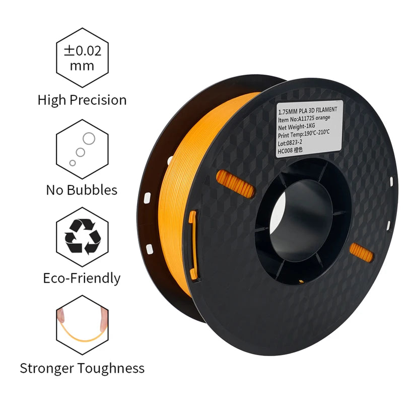 10KG 3D Printer Filament Set - PLA & PETG for FDM Printing, 1KG Rolls