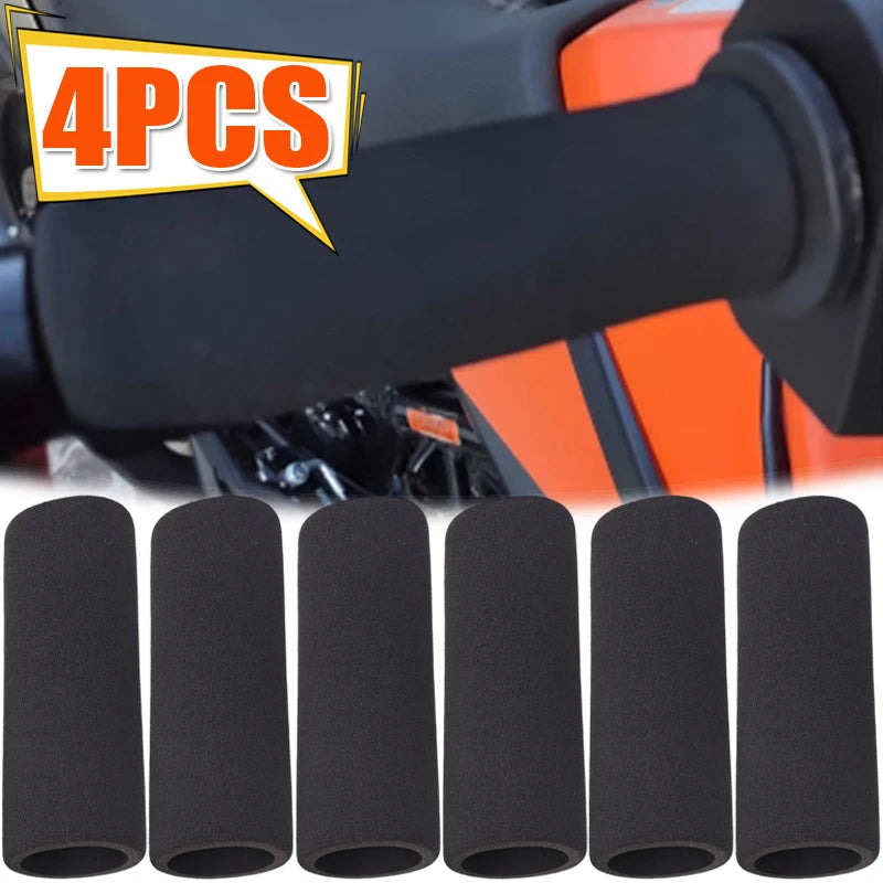 Universal Soft Foam Handlebar Grips for Motorbike Motorcycle Anti-Vibration Comfort Sleeves