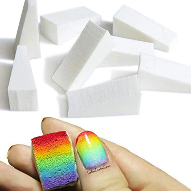 20PCS Nail Sponge Triangle Makeup & Nail Art Wedges for Gradient Effects