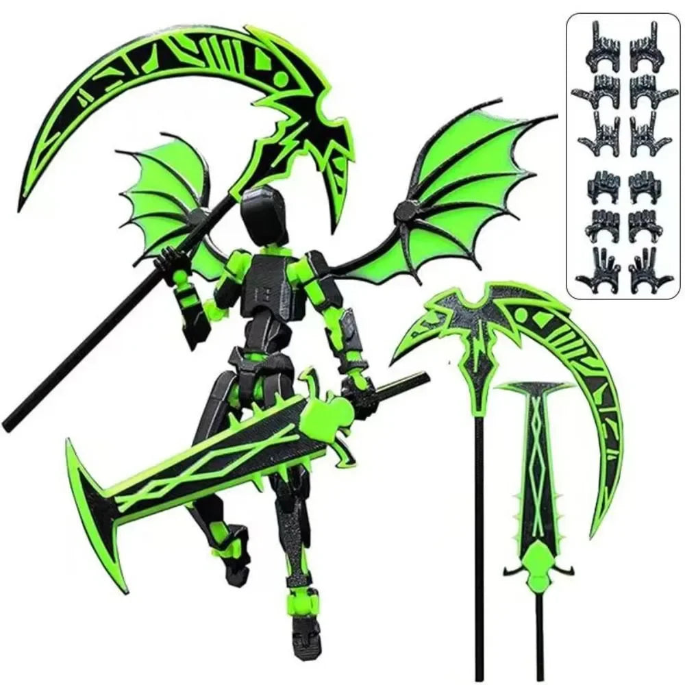 3D Printed Action Figure Set with Accessories - Collectible Toy for Kids & Adults