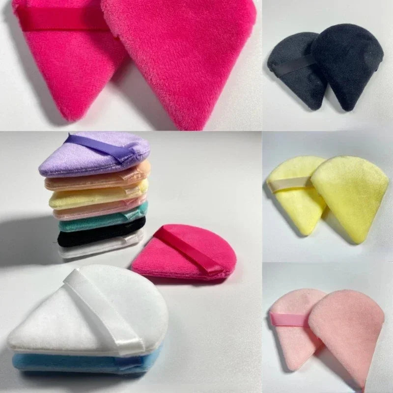 Velvet Makeup Sponge Set - Triangle Shape Foundation Powder Blenders Wet Dry Washable