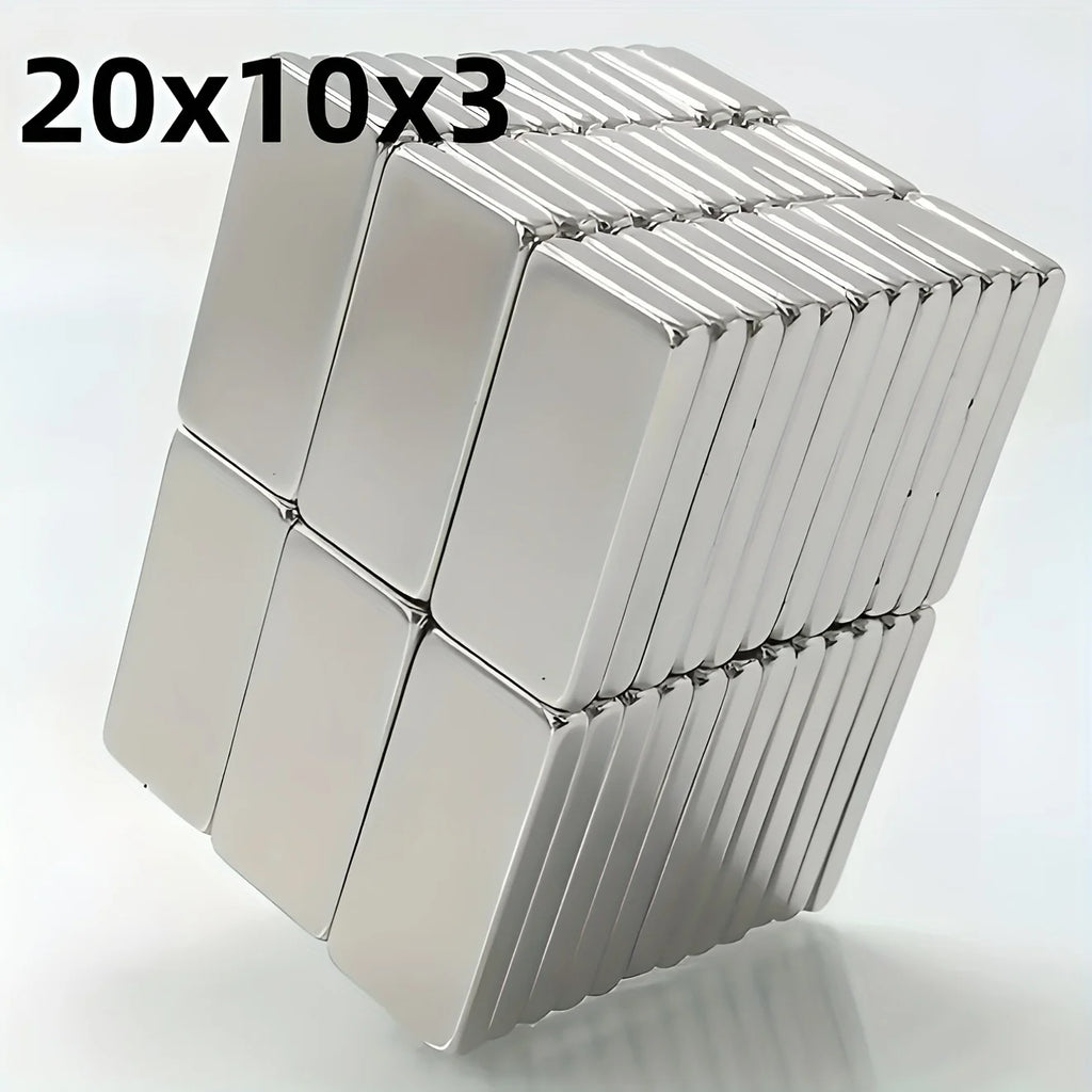 Rectangular Magnet Set 20/50pcs Metal Magnets for Industrial Use, No Battery Needed