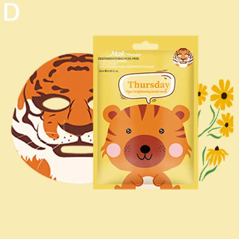 Animal Face Mask Set - Hydrating, Anti-Aging, Fun Skincare for Women & Girls