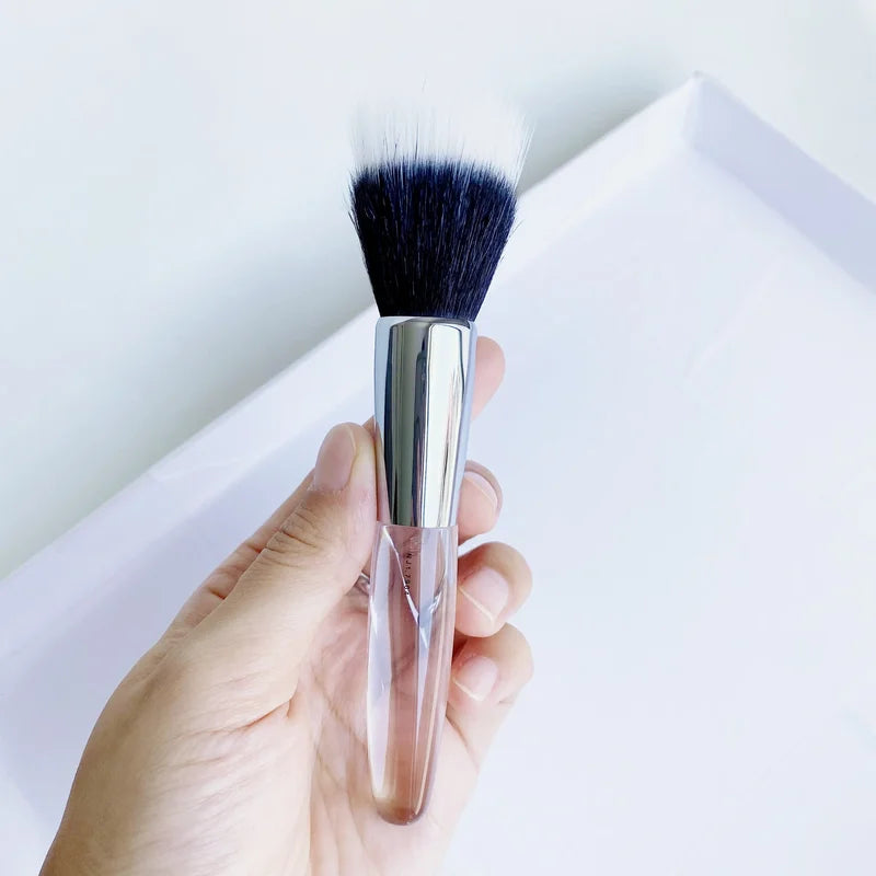 Dual-Fibre Face Foundation Blush Makeup Brush - Sheer Application Tool
