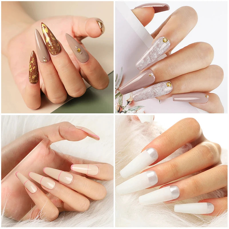 Professional Nail Polish Kit with LED UV Lamp & Nail Drill - 27 Colors