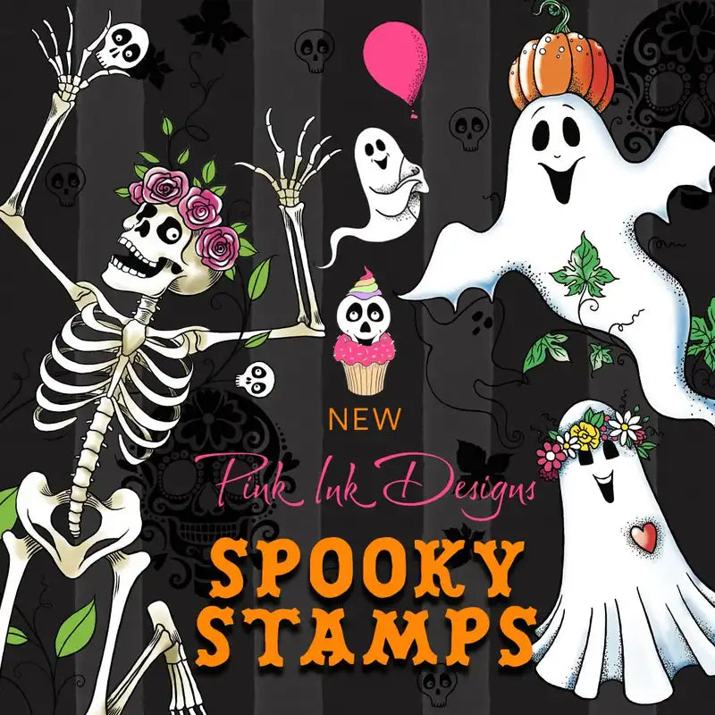 Halloween Ghoul Dude Bones Gourd Clear Stamps for DIY Card Scrapbook Embossing