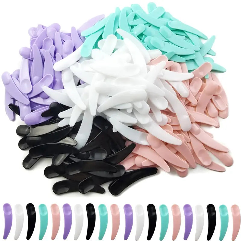 Mini Makeup Spatulas Set - Multi-Color Face Mask & Wax Application Tools