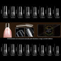 Soft Gel Fake Nail Tips 480pcs Almond Square Coffin French Half Frosted Press-On Nails