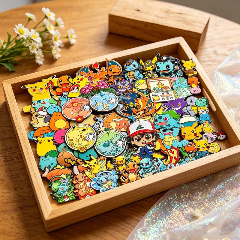 Set of 4-20 Mixed Monster Enamel Lapel Pins Kawaii Cartoon Elf Brooches Party Gift