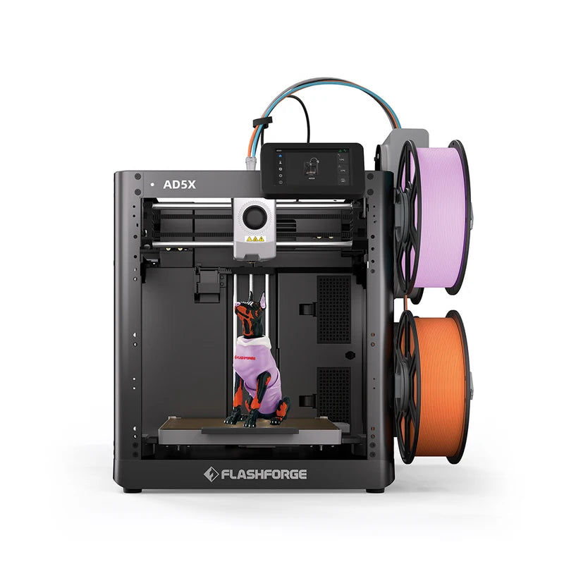 FlashForge AD5X Multi-Color 3D Printer with Auto Leveling & Wi-Fi
