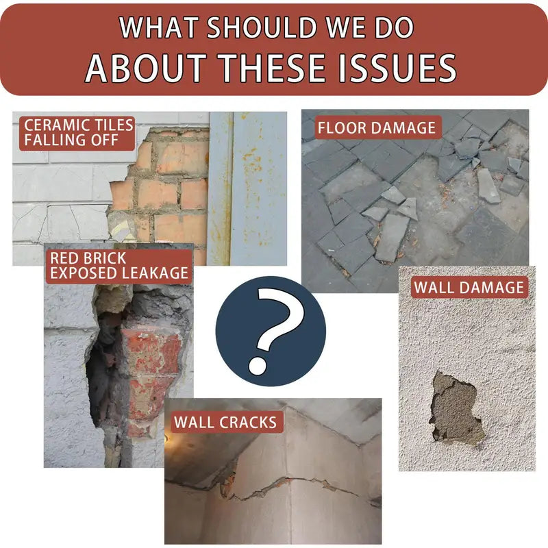 Concrete Repair Paste for Walls and Outdoor Surfaces Waterproof Fast-Drying