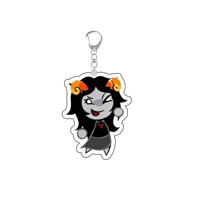 Game Keychain Set for Backpack Accessories - Roxy Lalonde, Dirk Strider & Friends