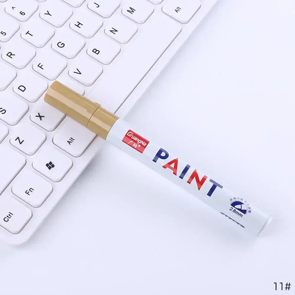 Car Paint Marker Waterproof Oily Paint Pen for Tire, Metal, Glass, Wood