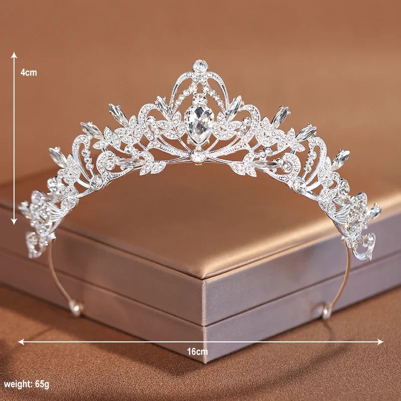 Bridal Tiara Headpiece for Wedding & Special Occasions - Full Classic Design