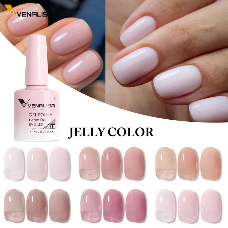 Venalisa HEMA-Free Nail Gel Polish - Semi-Permanent UVLED Soak Off Varnish