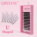 U-Shaped YY Eyelash Extensions - Premium Featherlight False Mink Lashes