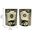 100PCS Dollar Sign Pattern Mylar Bags Smell Proof Zip Lock Bag for Tobacco & Props