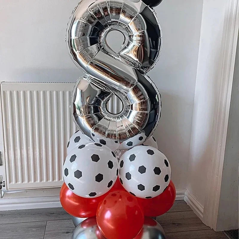 Football Balloon Set - Latex Decor for Birthday Parties and Sports Events