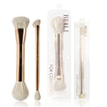 Double-Sided Makeup Brush Set for Foundation, Blush, Contour & Eye Shadow