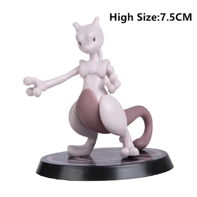 Pokemon Action Figures Set - Pikachu Charizard Blastoise Squirtle Bulbasaur Toy Collection, 6-7cm